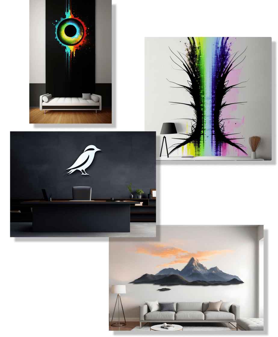 Przykładowe grafiki na ściane.